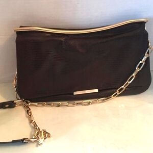 Brown Urban Expression Shoulder Bag With Chain Strap